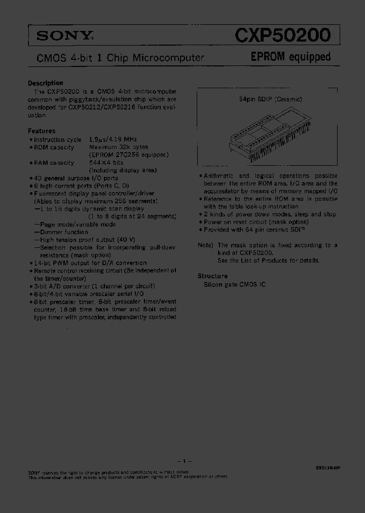 CXP50200-U01Q_1043341.PDF Datasheet