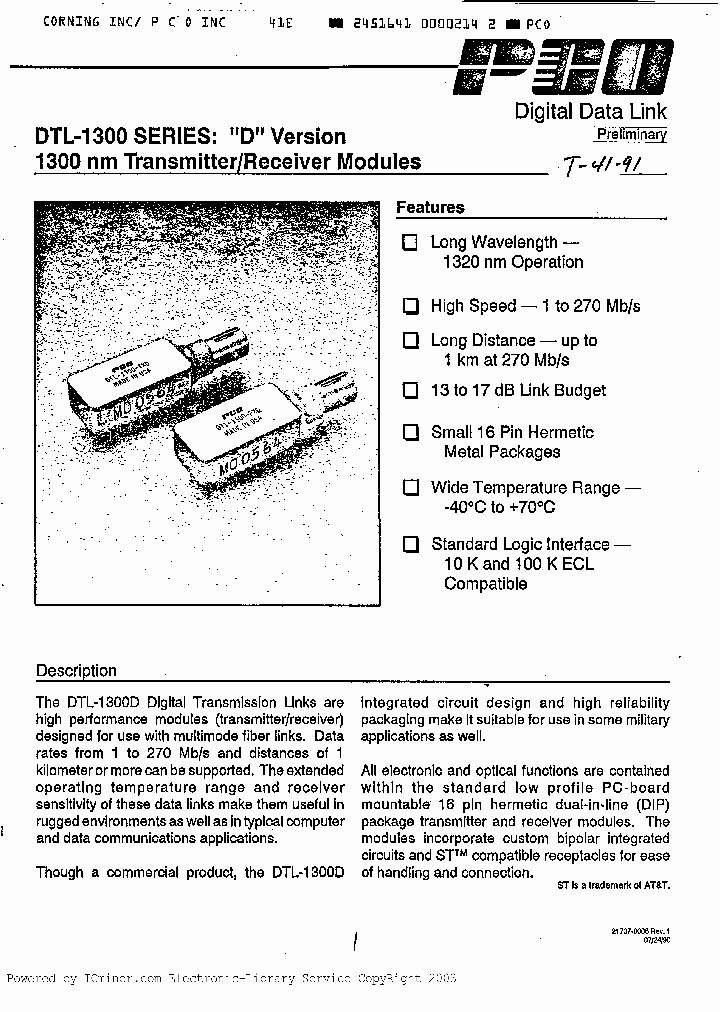 DTL1300TXD_1044518.PDF Datasheet