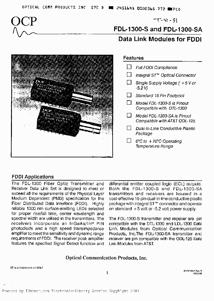 FDL1300TX-S_1044528.PDF Datasheet