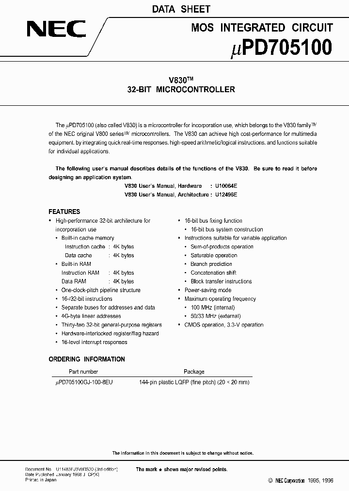UPD705100GJ-100-8_1047051.PDF Datasheet