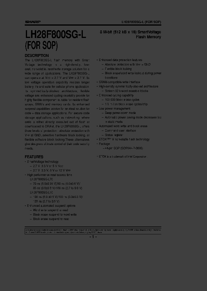 LH28F800SGN-L10_1048181.PDF Datasheet