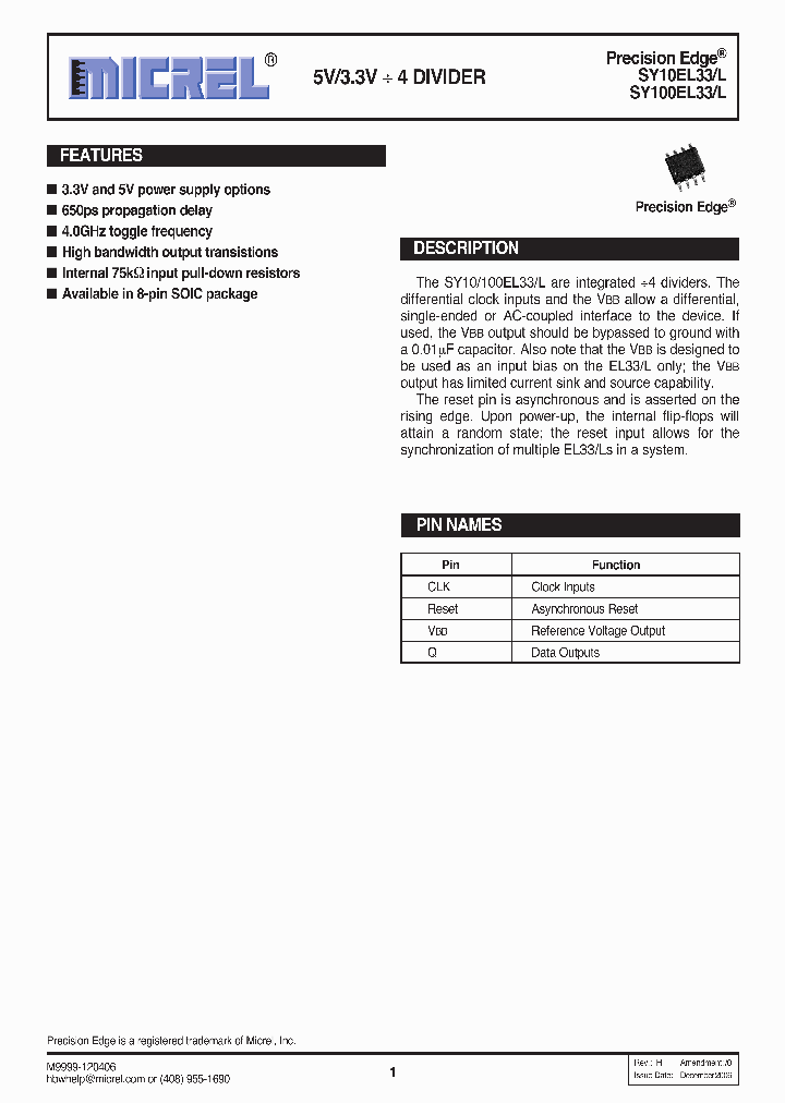SY10EL33ZGTR_1645754.PDF Datasheet
