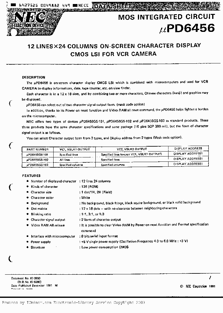 UPD6456GS-101_1049185.PDF Datasheet