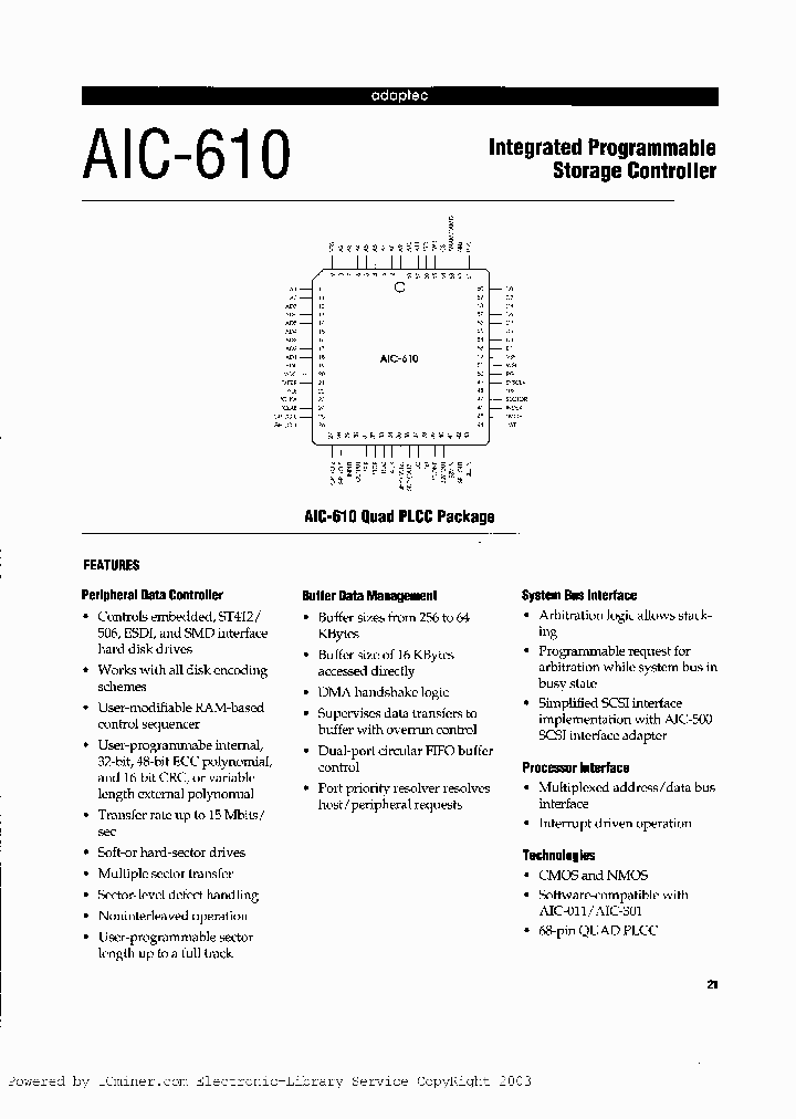 AIC-610FL_1049713.PDF Datasheet