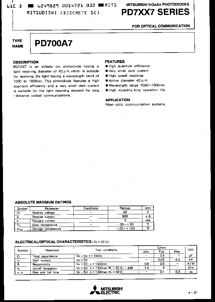 PD700A7_1036505.PDF Datasheet
