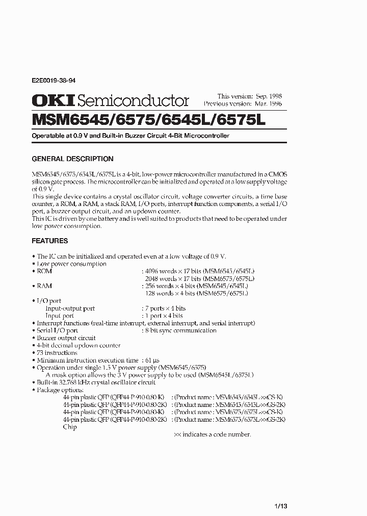 MSM6545L-XXGS-2K_1049229.PDF Datasheet