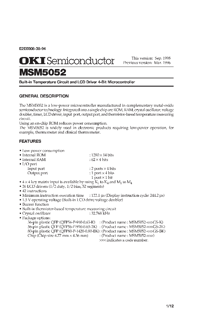 MSM5052-XXXGS-BK_1049362.PDF Datasheet