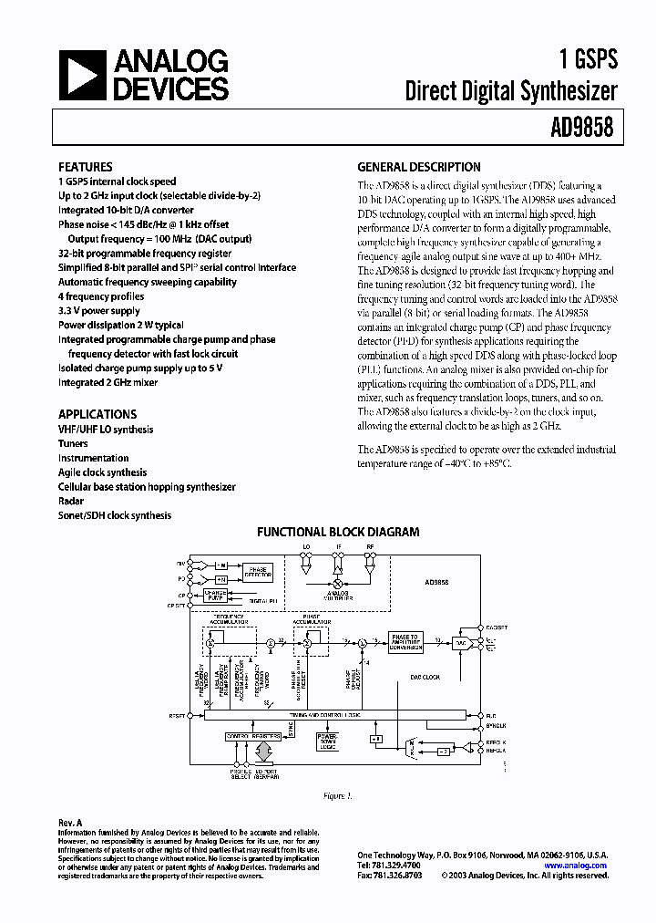 AD9858_1049735.PDF Datasheet