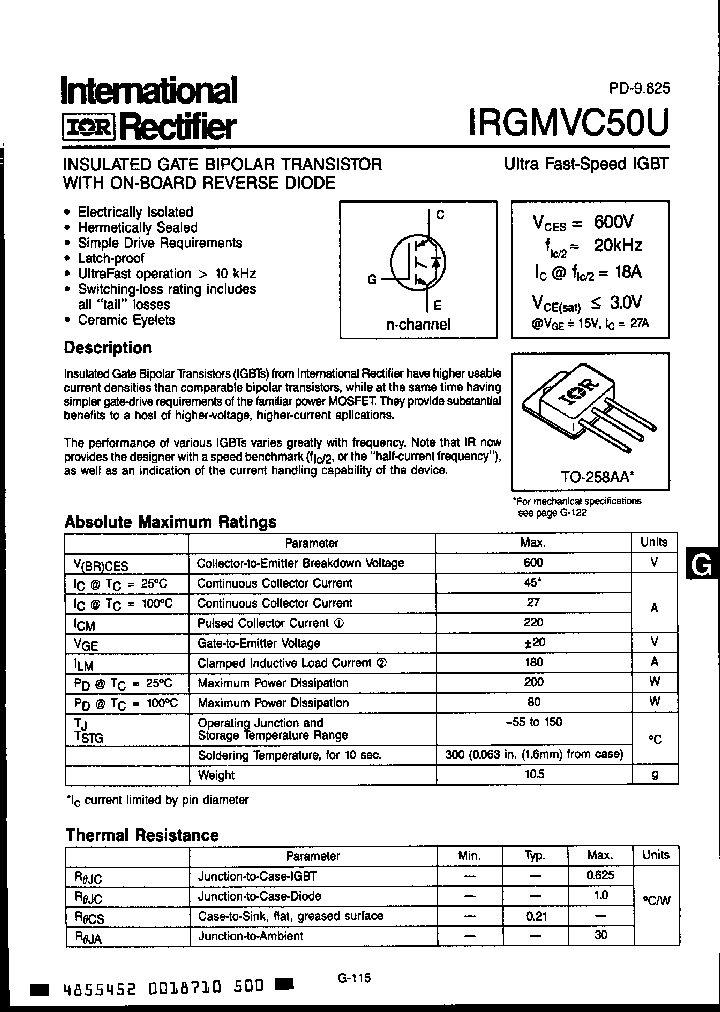 IRGMVC50UD_1047727.PDF Datasheet