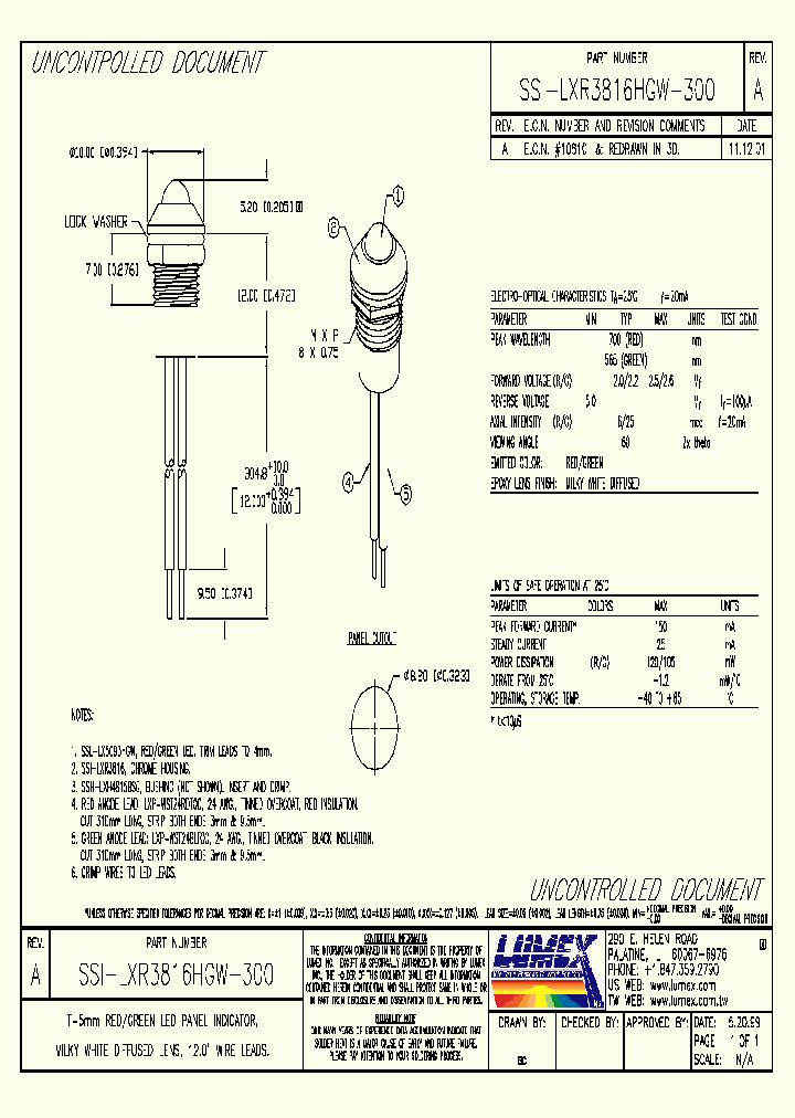 SSI-LXR3816HGW-300_1052683.PDF Datasheet