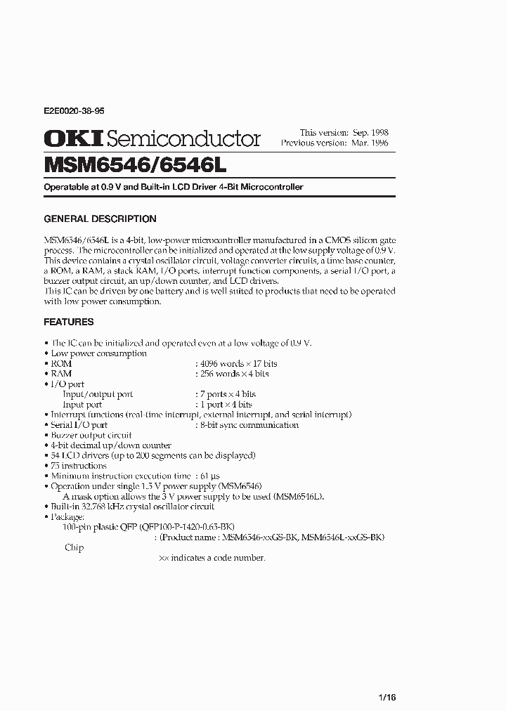 MSM6546L-XXGS-BK_1049364.PDF Datasheet