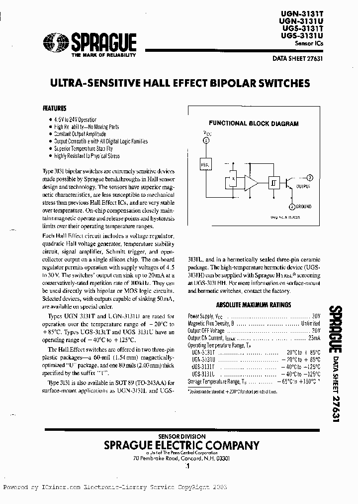 UGS-3131T_1049233.PDF Datasheet