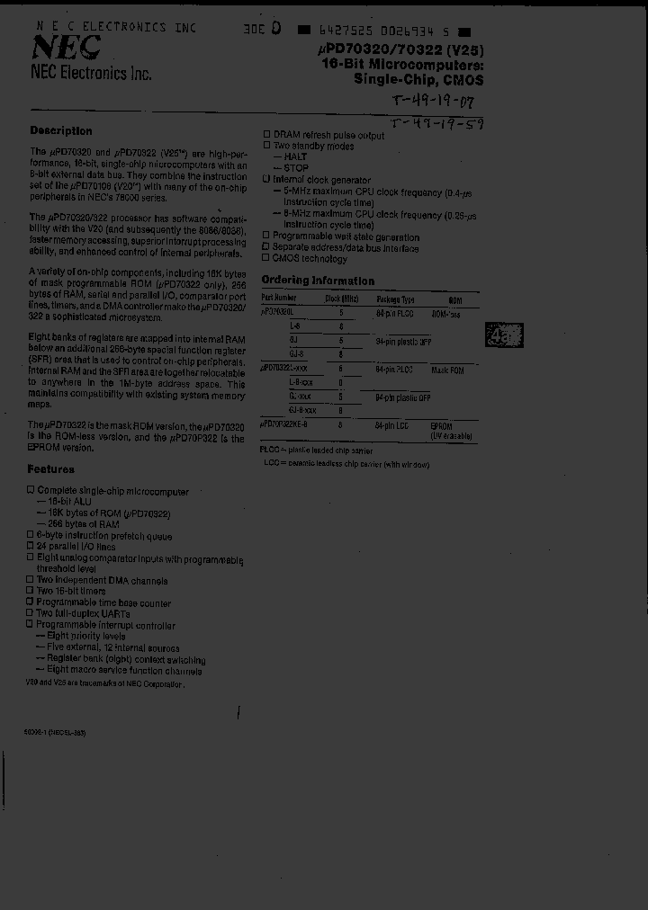 UPD70320GJ-8_1047079.PDF Datasheet