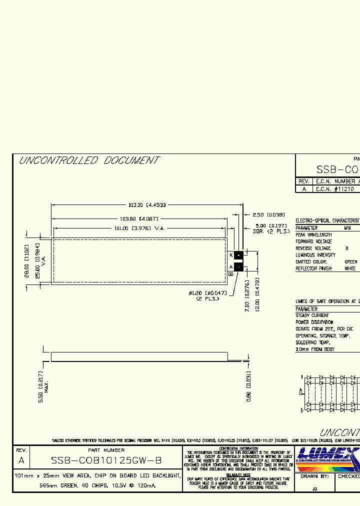 SSB-COB10125GW-B_1052713.PDF Datasheet