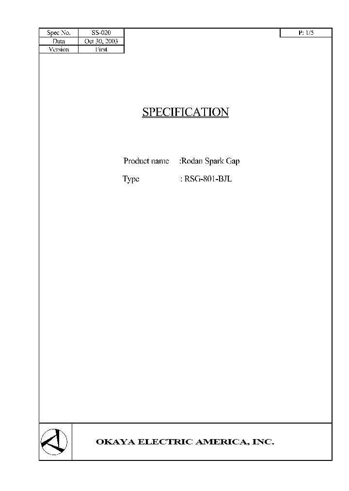 RSG-801-BJL_1650186.PDF Datasheet