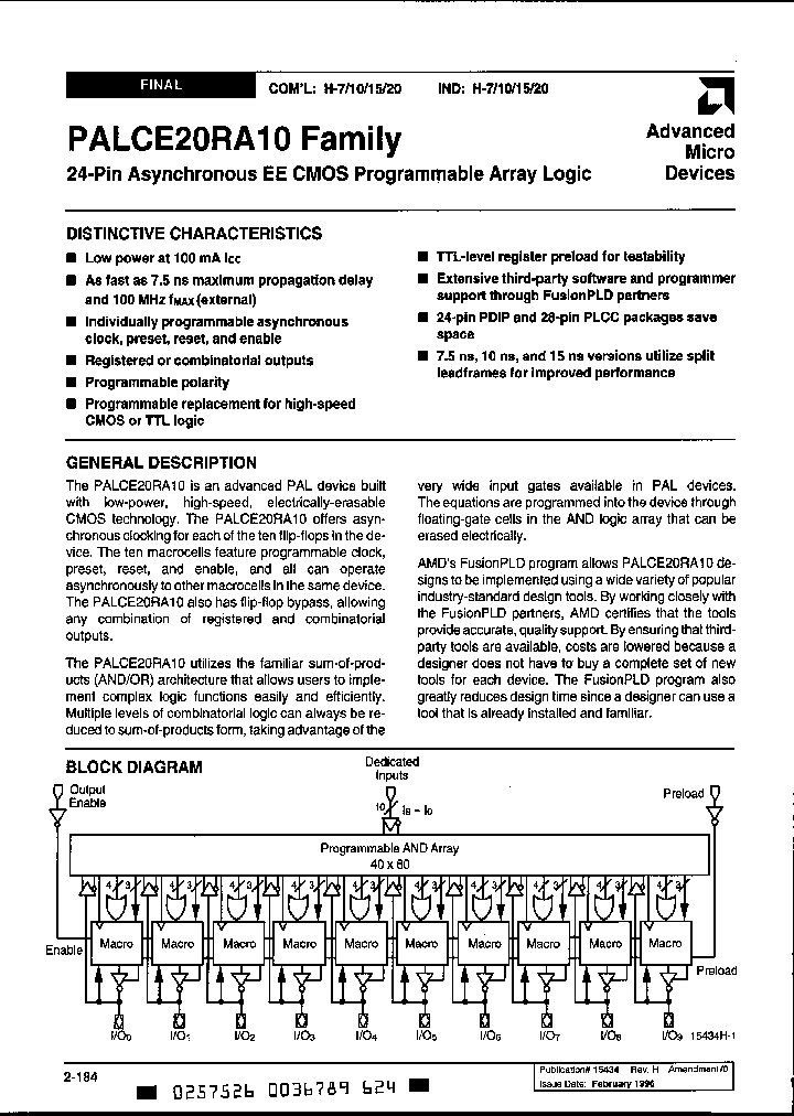 PALCE20RA10H-7JC_1055821.PDF Datasheet