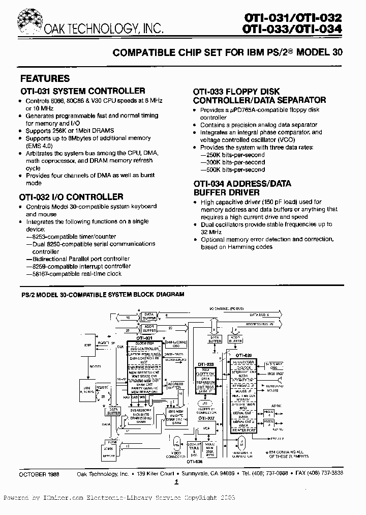 OTI-031_1063319.PDF Datasheet