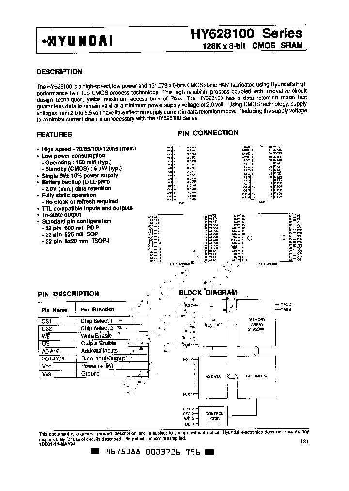 HY628100T1-12_1062852.PDF Datasheet