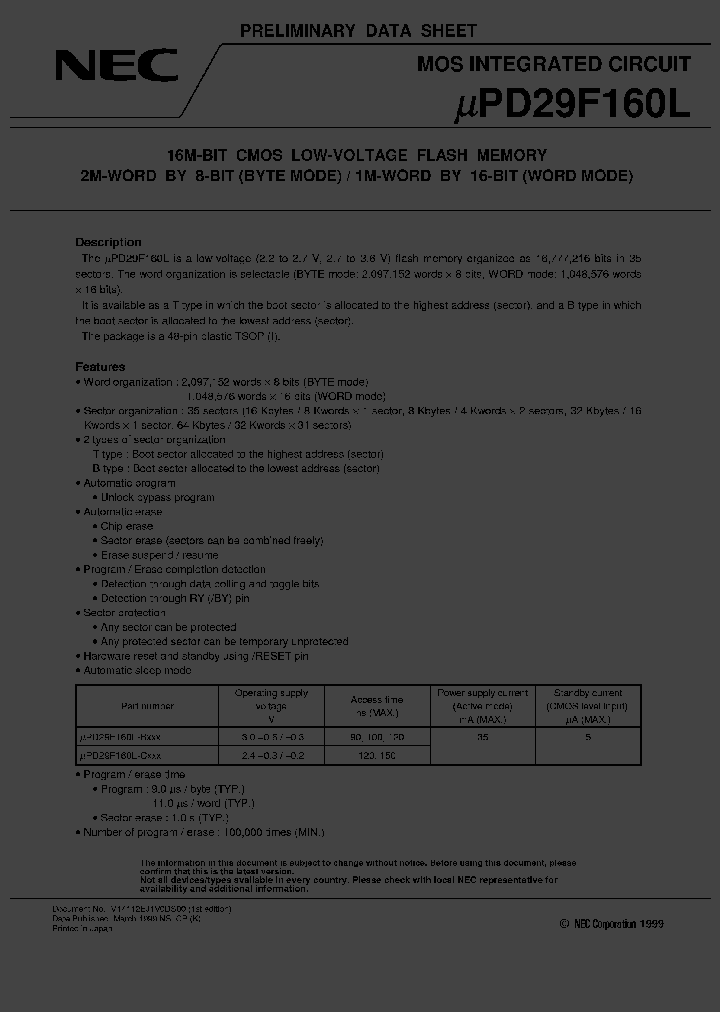 UPD29F160LGZ-B10B-MJH_1053487.PDF Datasheet