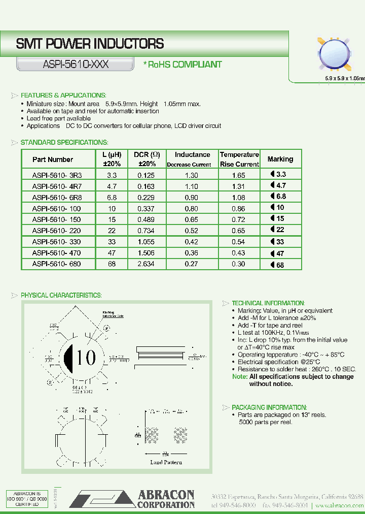 ASPI-5610-150_1064261.PDF Datasheet