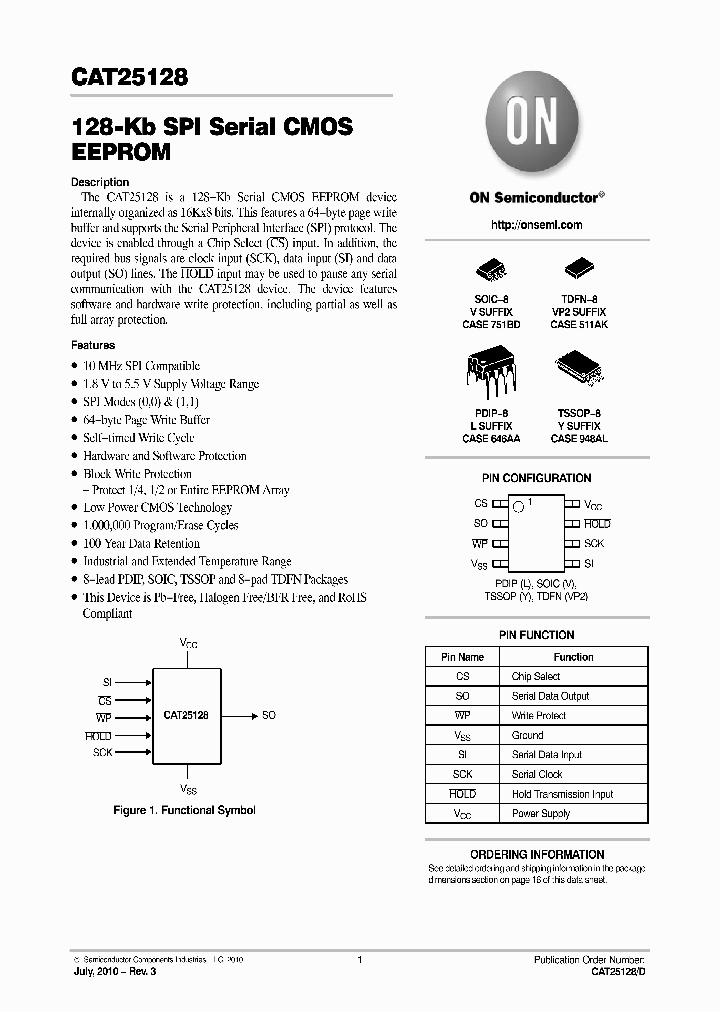 CAT25128XI-T2_1065944.PDF Datasheet