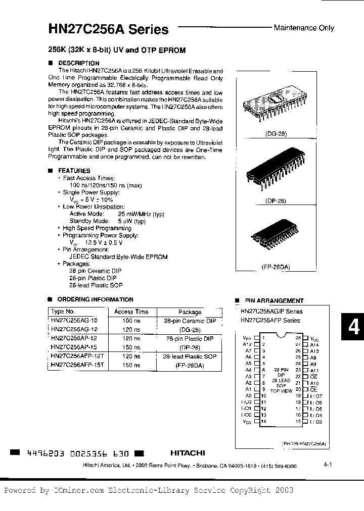 HN27C256HG-80_1061147.PDF Datasheet