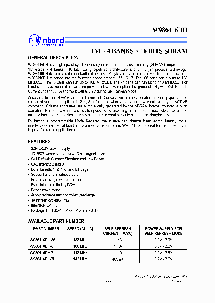 W986416DH-7L_1055825.PDF Datasheet