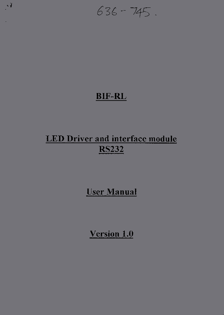 BIF-R_1067173.PDF Datasheet