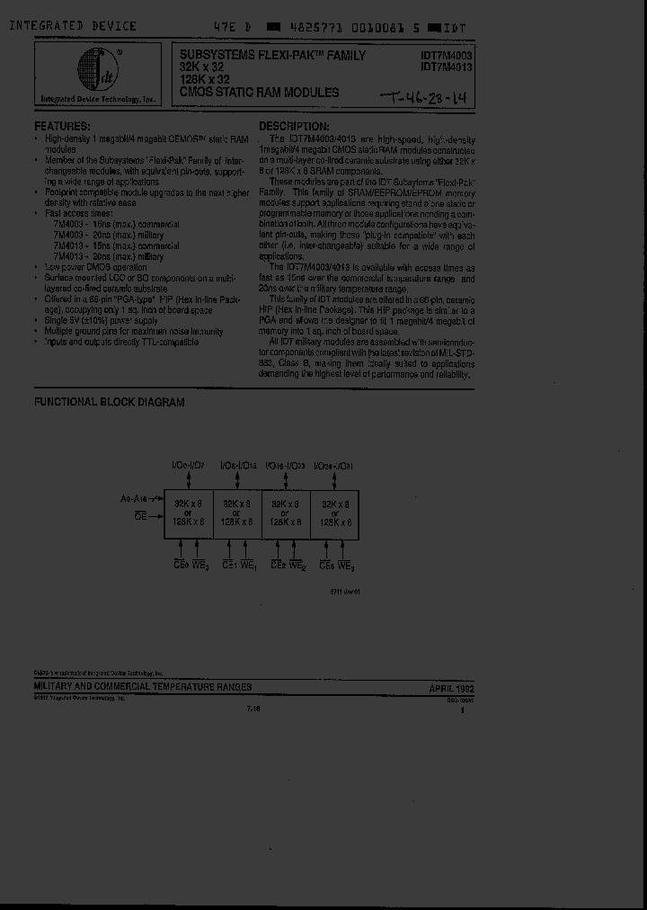 IDT7M4003S100CHB_1067253.PDF Datasheet