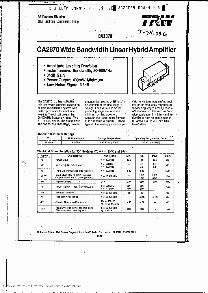 CA2870_1067141.PDF Datasheet