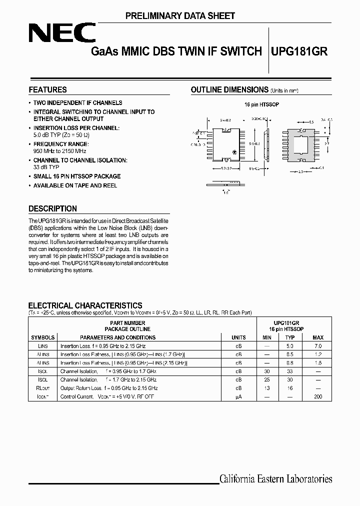 UPG181GR-E1_1048795.PDF Datasheet