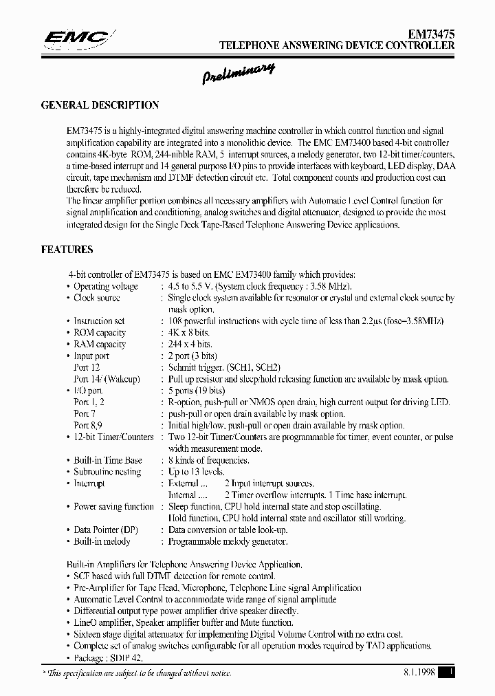 EM73475_1061419.PDF Datasheet