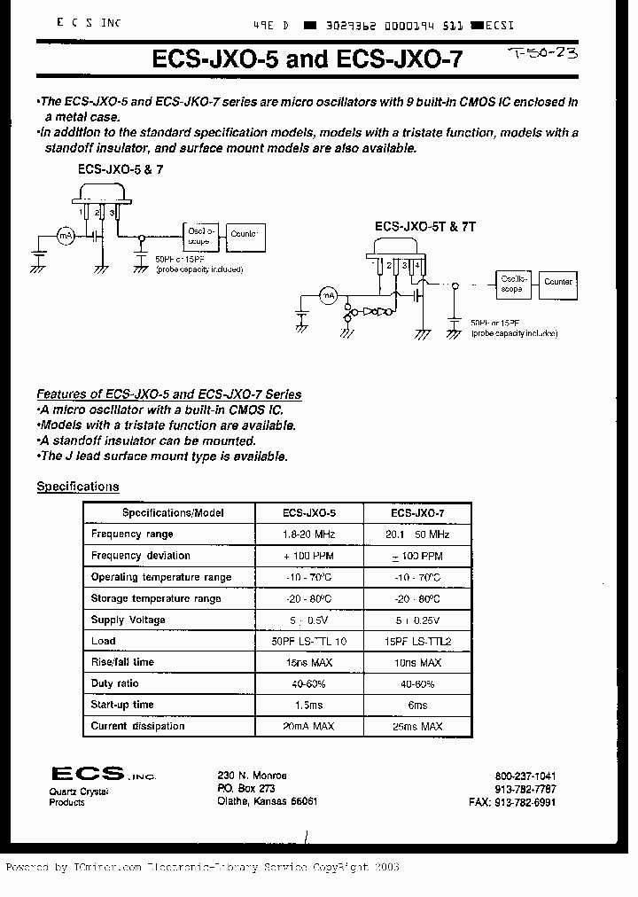 ECS-JXO5F_1069672.PDF Datasheet
