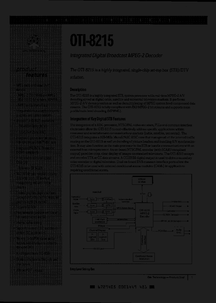 OTI8215_1066576.PDF Datasheet