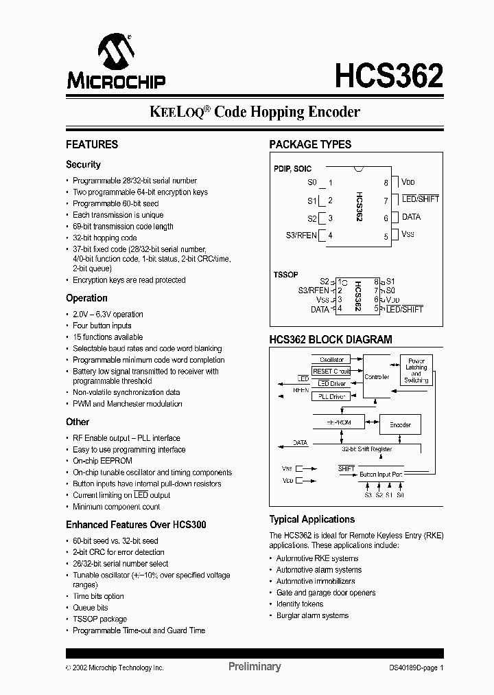 HCS362_1070030.PDF Datasheet