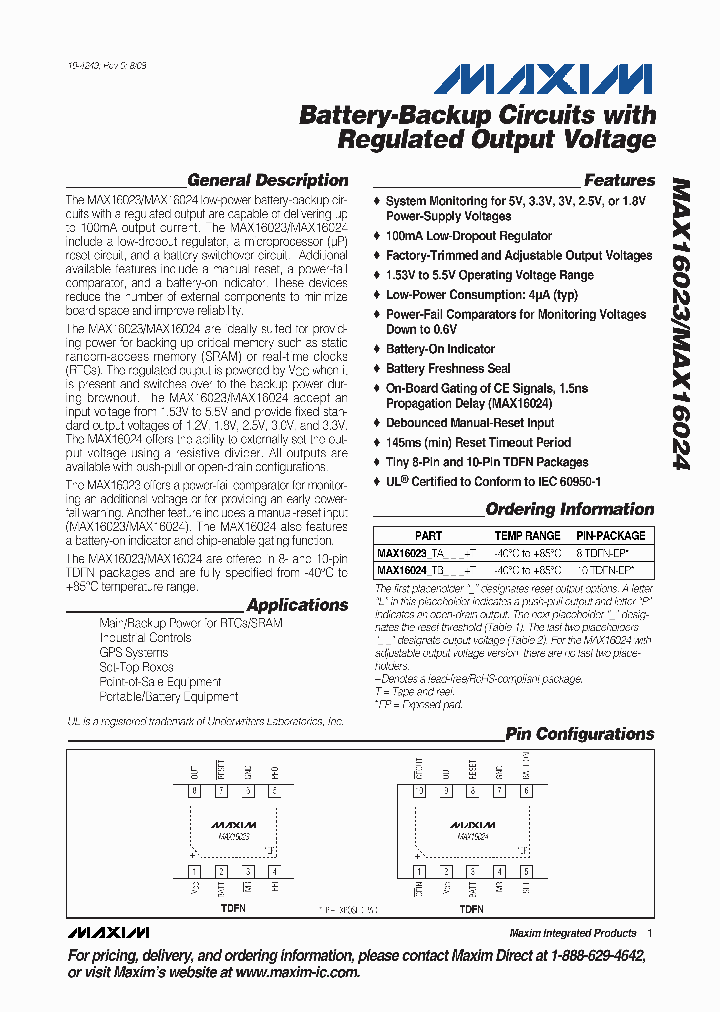 MAX16023LTAW12T_1071388.PDF Datasheet