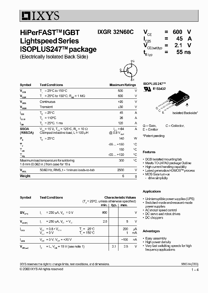 IXGR32N60C_1070660.PDF Datasheet