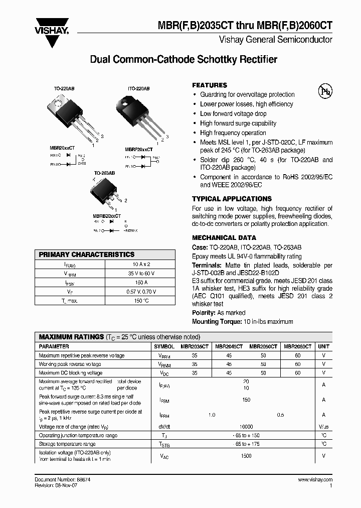 MBRF2045CTHE345_1073572.PDF Datasheet