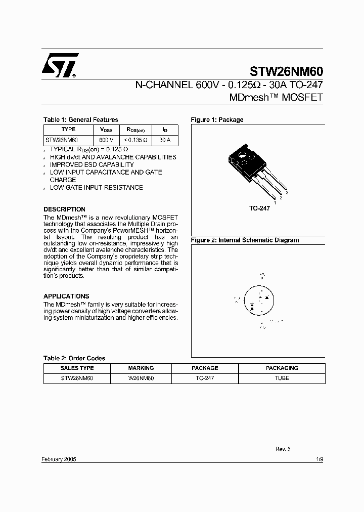 W26NM60_1073941.PDF Datasheet