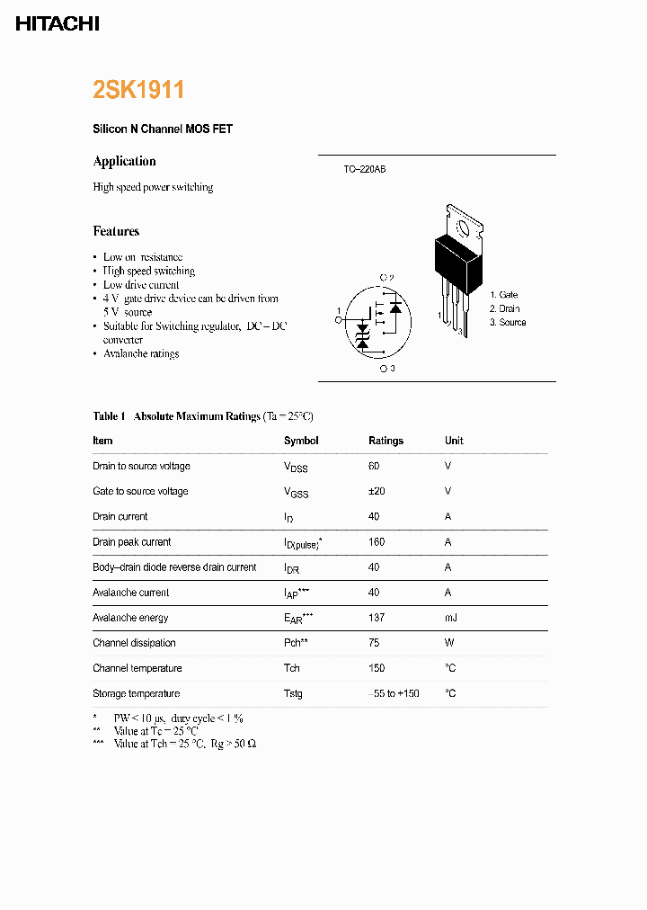2SK1910_1069864.PDF Datasheet