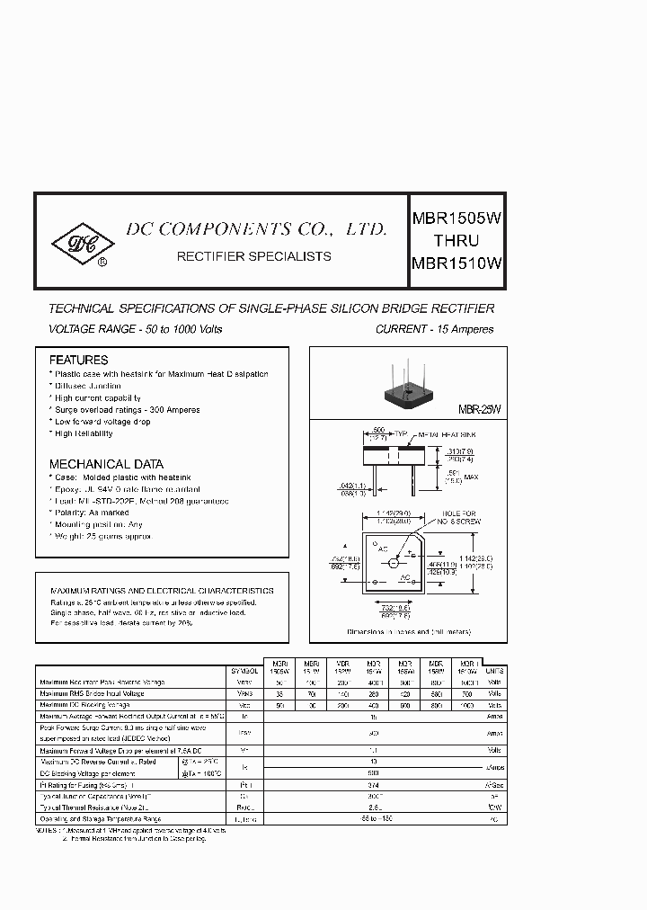 MBR3505W_1073539.PDF Datasheet