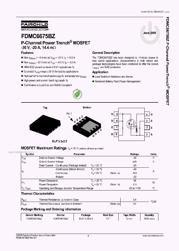 FDMC6675BZ_1649211.PDF Datasheet