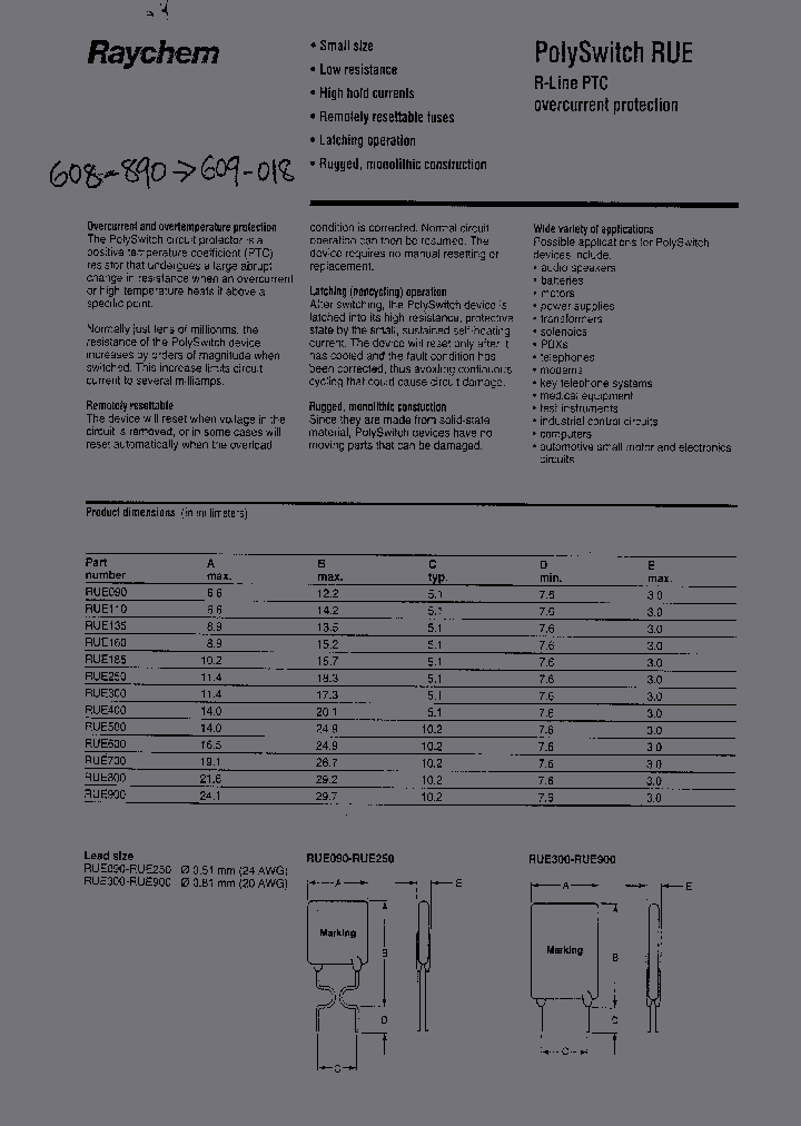 RUE250_1076783.PDF Datasheet
