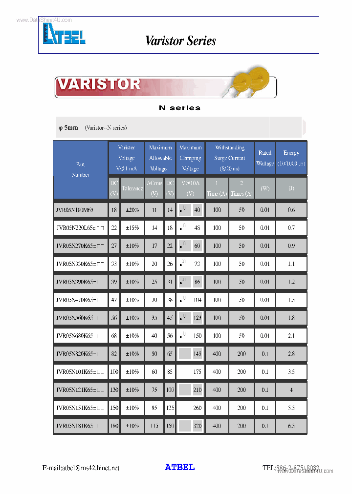 JVR07N391K65_1649233.PDF Datasheet