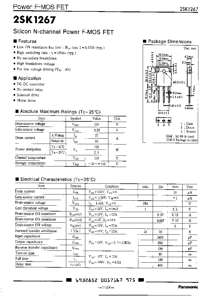 2SK1267_1069821.PDF Datasheet