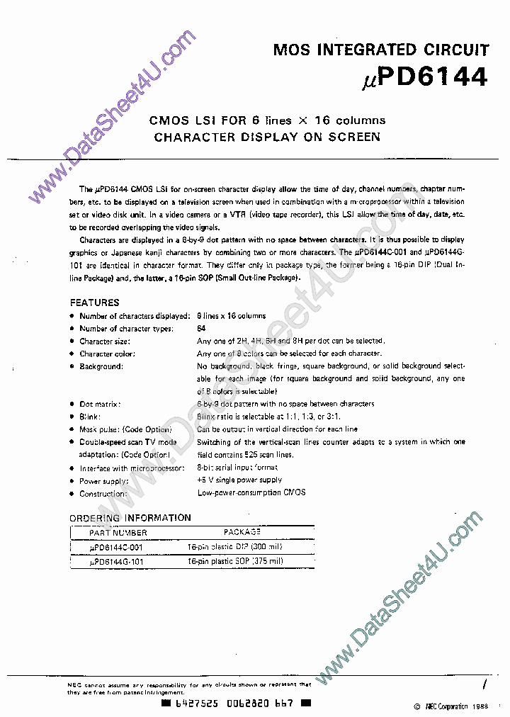 UPD6144_1644701.PDF Datasheet