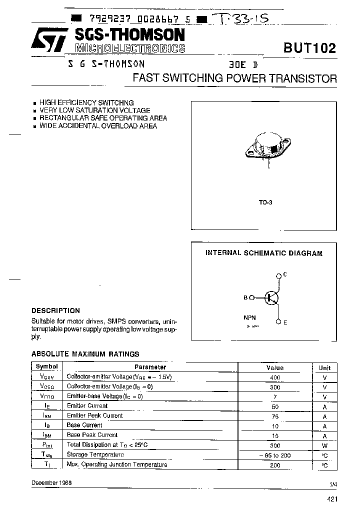 BUT102_1070018.PDF Datasheet