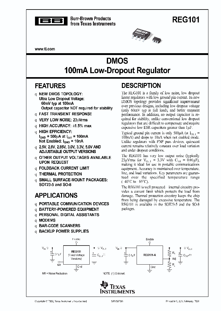 REG101NA-252K5_1079536.PDF Datasheet