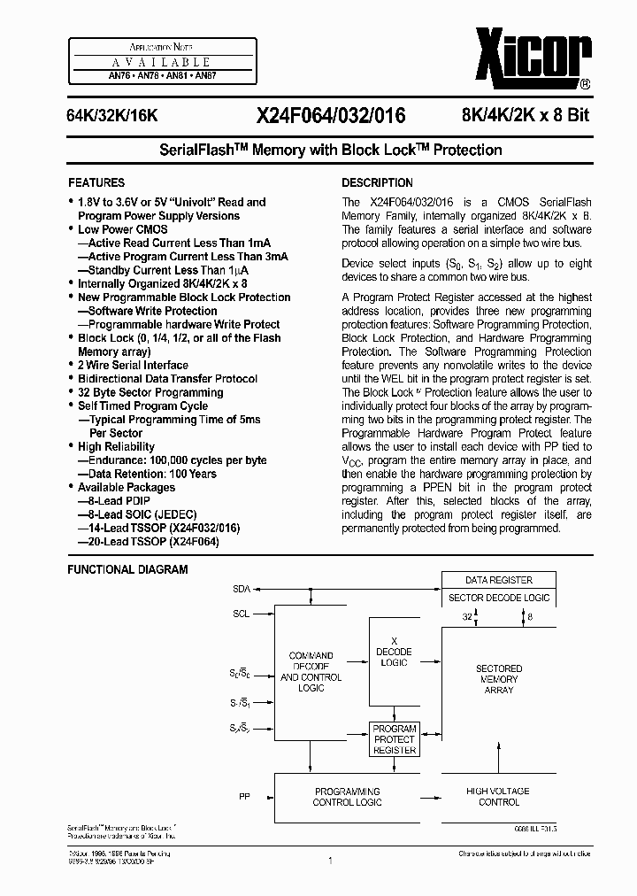 X24F064_1082201.PDF Datasheet