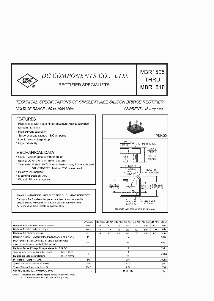 MBR3505_1073538.PDF Datasheet